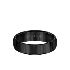6MM Tungsten Carbide Ring - Domed Bright Finish and Round Edge - 11-2134-6